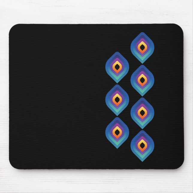 Mousepad Peacock Flame (Vertical) (Frente)