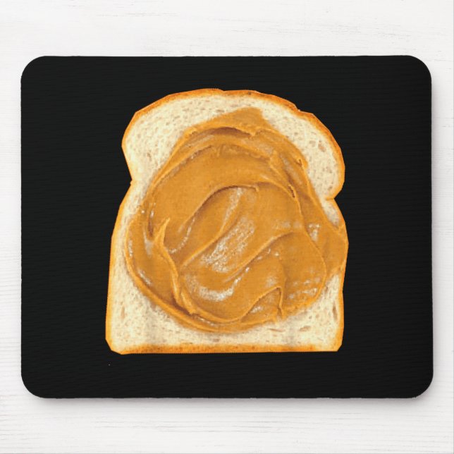 Mousepad Peanut Butter On Bread Slice Costume Halloween Foo (Frente)