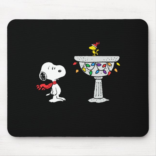 Mousepad Peanuts Decorated Bird Bath  (Frente)