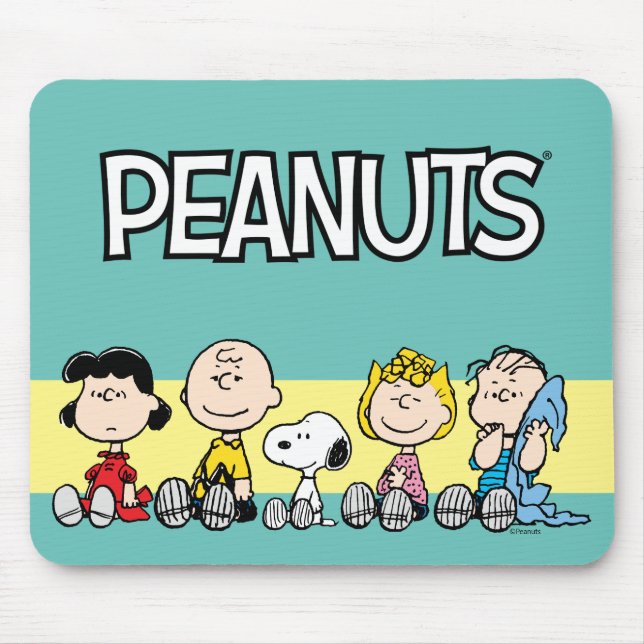 Mousepad Peanuts Gang Sentado Junto (Frente)