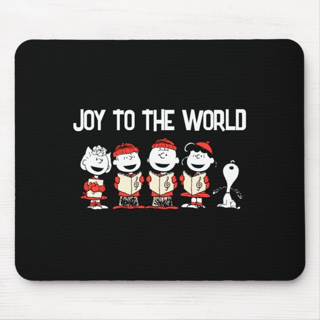 Mousepad Peanuts Merry Christmas Holiday Choir  (Frente)