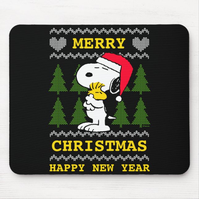 Mousepad Peanuts Santa Claus Hug  (Frente)