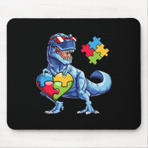 Mousepad Peça de Puzzle de Dinossauro Conscientização do Au