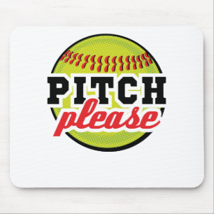 Mousepad Peça Engraçado Jogador Softball Batter
