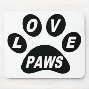 Mousepad Peças de Amor com Pata Negra