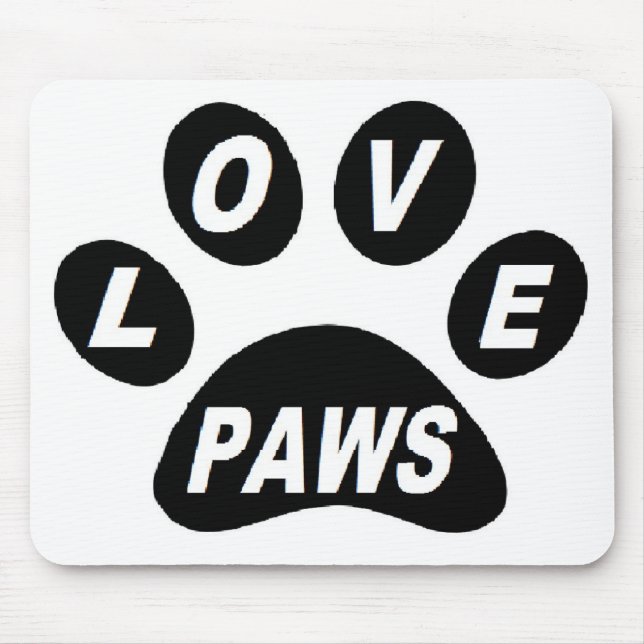 Mousepad Peças de Amor com Pata Negra (Frente)