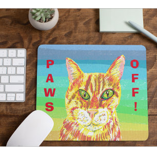 Mousepad Peças descartáveis gatinhos de gengibre
