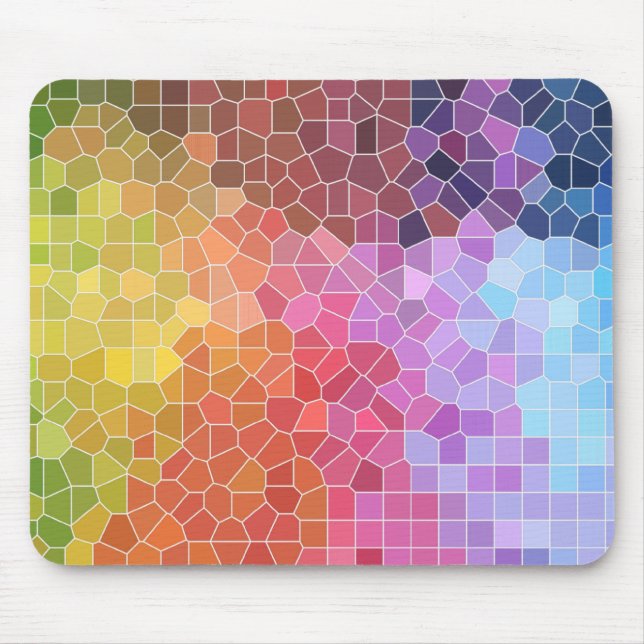Mousepad Pedaços de cor (Frente)