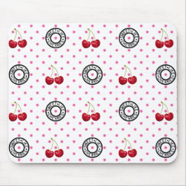 Mousepad PEDAÇOS DOCES COMO CHERRIES Retroativo Padrão de V