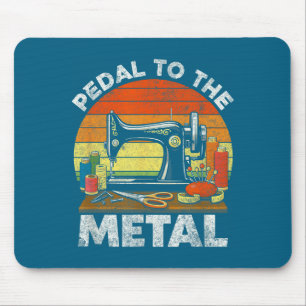 Mousepad Pedal no metal - costureira de máquina de costura