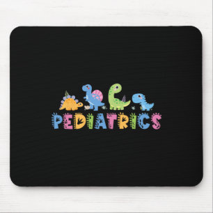 Mousepad Pediatria Equipe Pediátrica Enfermeira Dinossauro 