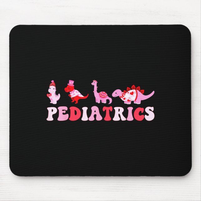 Mousepad Pediatric Nurse Peds Nursing Cute Dinosaurs Valent (Frente)