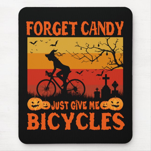 Mousepad Pedra De Ciclismo Esquece O Docinho Só Me Dá Bicic (Frente)