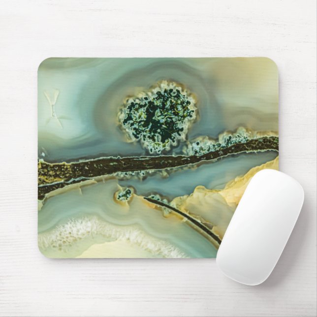 Mousepad pedra dentro a semirprecioso (Com mouse)