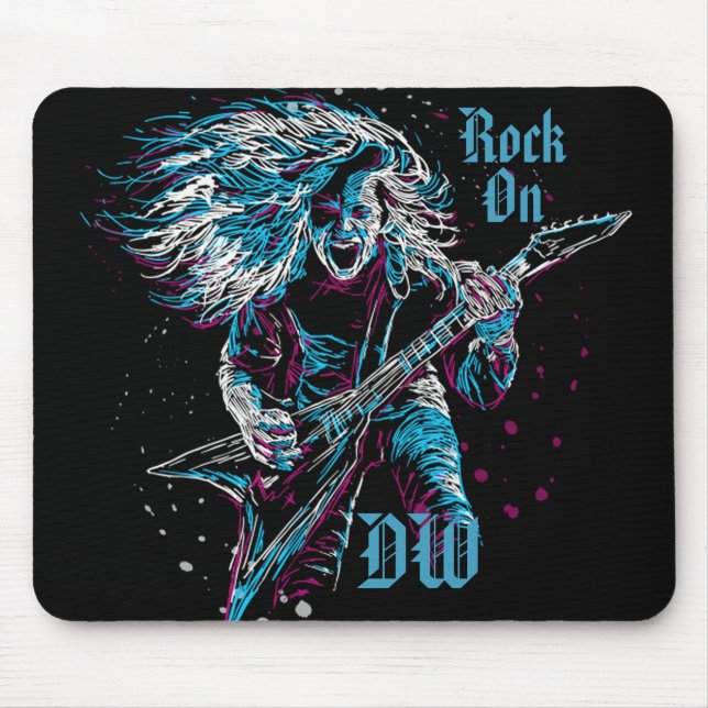 Mousepad Pedra Monograma Em Metal Pesado (Frente)