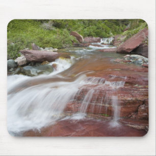 Mousepad Pedra vermelha em Baring Creek na Glacier National