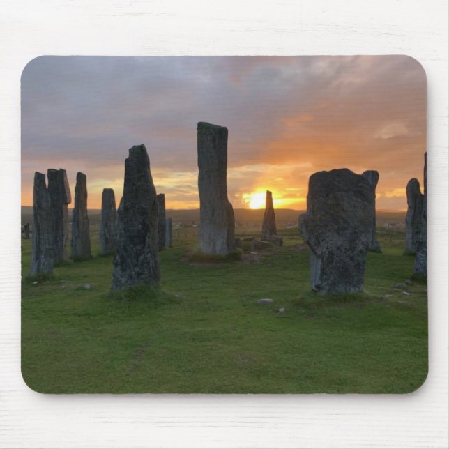 Mousepad Pedras eretas no nascer do sol - Scotland de (Frente)