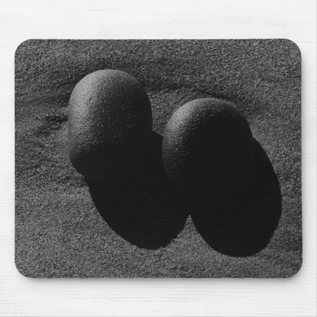 Mousepad Pedras Legal Fotografia Preta e Branca (Frente)