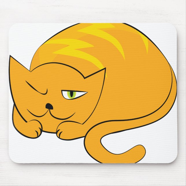 Mousepad Peeking Orange Cat (Frente)