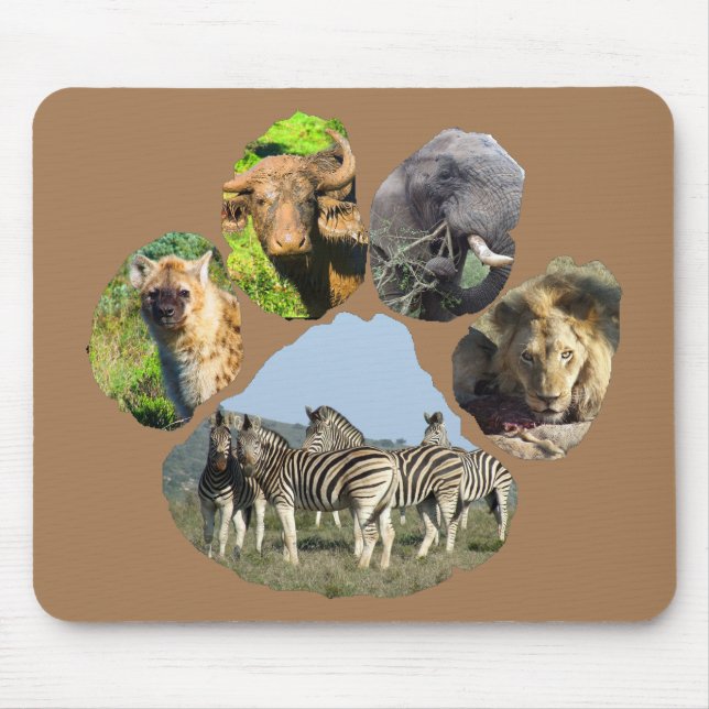 Mousepad Pegada de Zebra no Céu Azul (Frente)