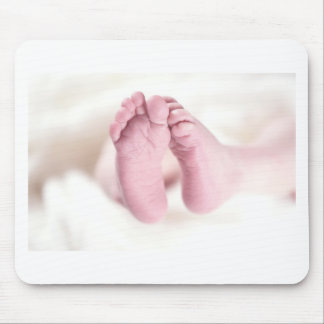 Mousepad Pegadas adoráveis bonitos do berçário da ucha do