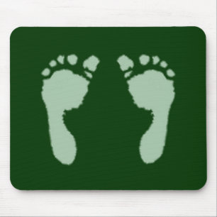 Mousepad Pegadas de Bebê (Verde)