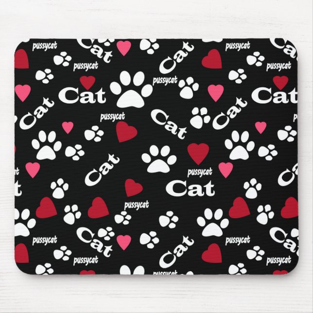 Mousepad Pegadas de gato (Frente)