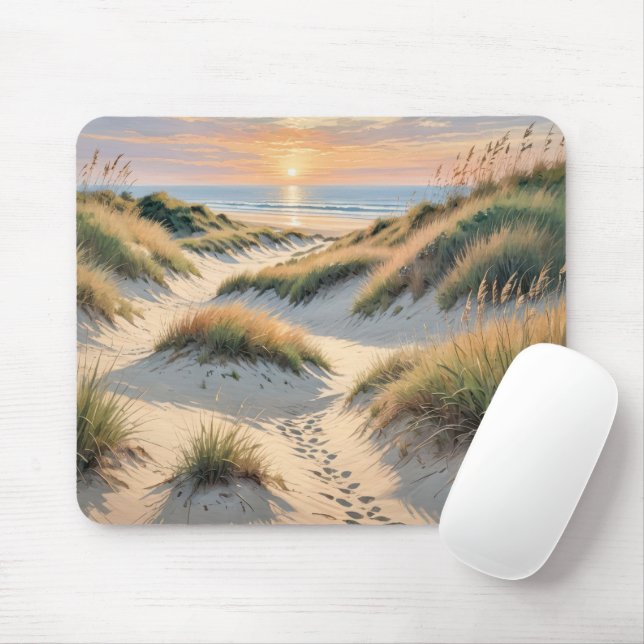 Mousepad Pegadas Em Beach Dune (Com mouse)