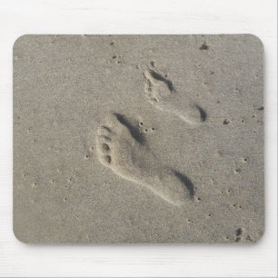 Mousepad Pegadas na areia
