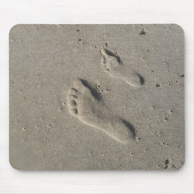 Mousepad Pegadas na areia (Frente)