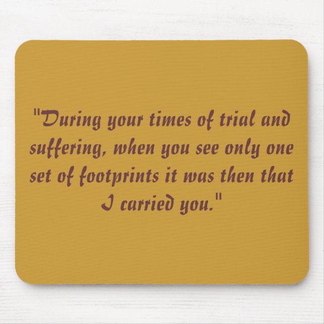 Mousepad Pegadas na areia (Frente)