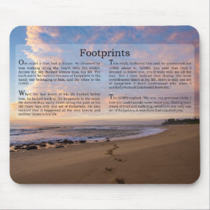 Mousepad Pegadas no Poema da Areia