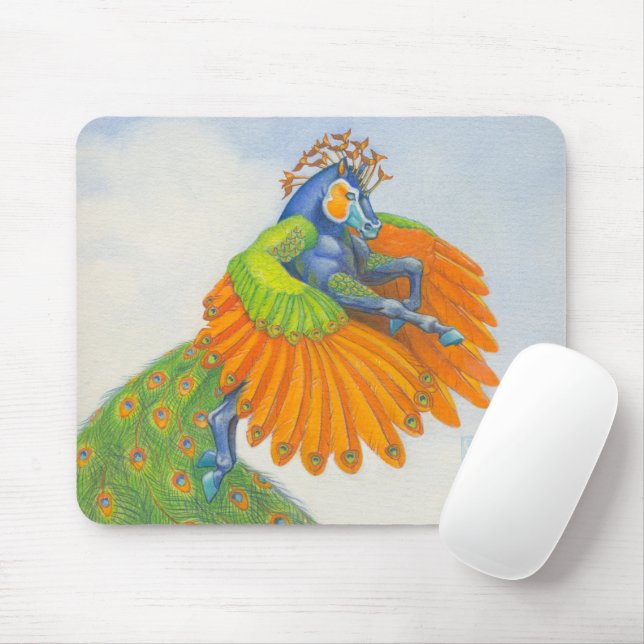 Mousepad Pégasus Empenado (Com mouse)