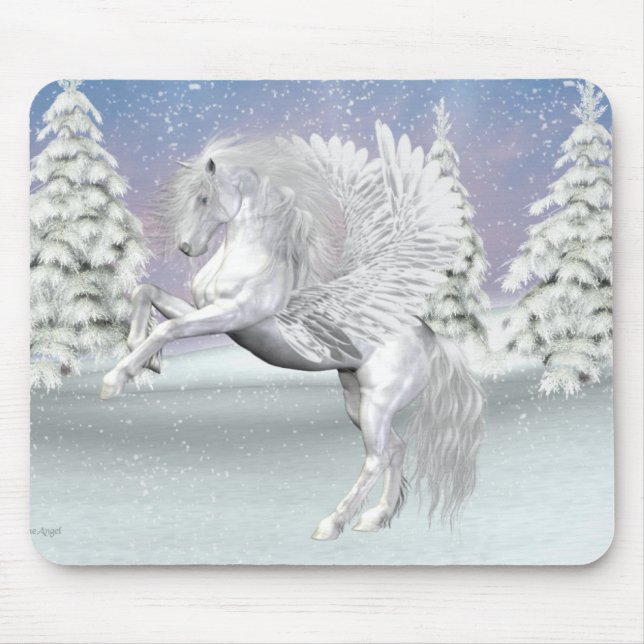 Mousepad Pegasus, o cavalo alado. (Frente)