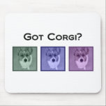 Mousepad Pegou Corgi? Fotografia de Arte Funny Corgis<br><div class="desc">Proprietários de Pembroke Welsh Corgis vão adorar esta legal arte de fotografia com sua raça de cachorro. Três fotografias de corgi são mostradas atrás de um filtro verde,  roxo e rosa para um presente moderno e divertido de córgi.</div>