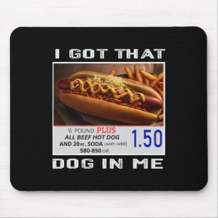 Mousepad Peguei Esse Cachorro Em Mim Engraçado Combo Hotdog