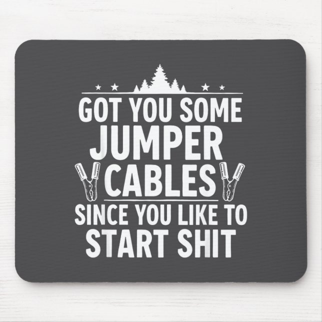 Mousepad Peguei Uns Cabos de Reboque Já Que Você Gosta de D (Frente)
