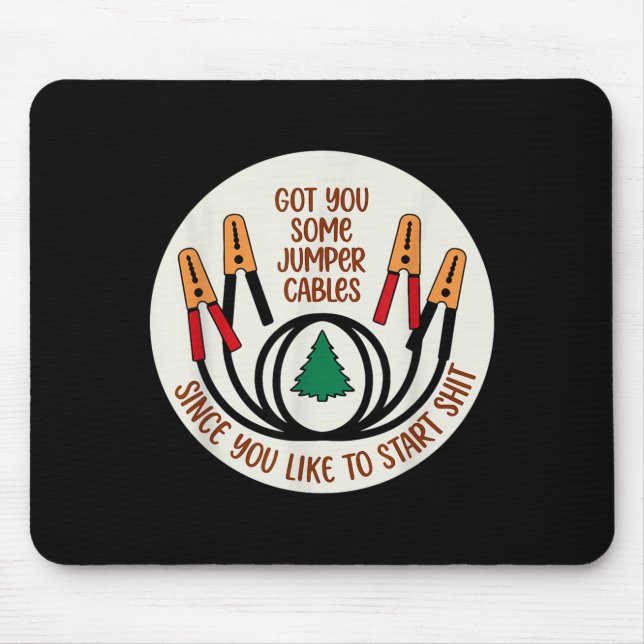 Mousepad Peguei Uns Cabos de Reboque Já Que Você Gosta de D (Frente)