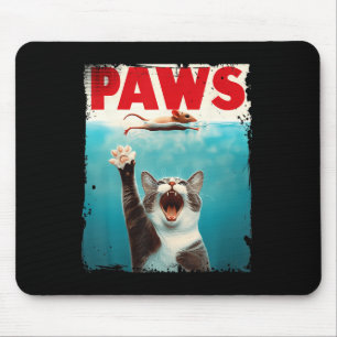 Mousepad Peitos de Gato de Gato Paródia Tubarão de Gato Per