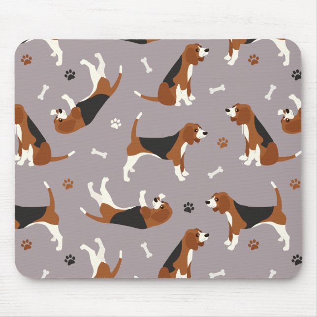Mousepad Peitos e Cinzas de ossos de Beagles (Frente)