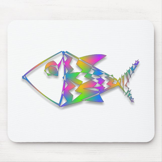 Mousepad Peixe abstrato (Frente)
