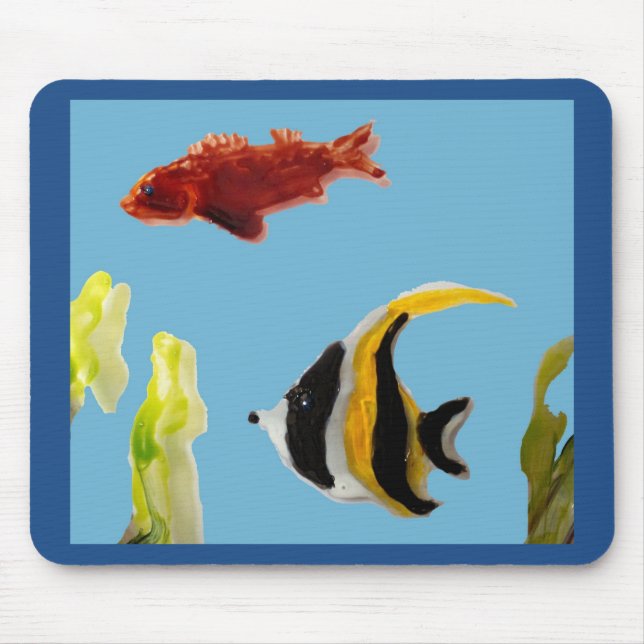 Mousepad Peixe de Arte Aquática (Frente)