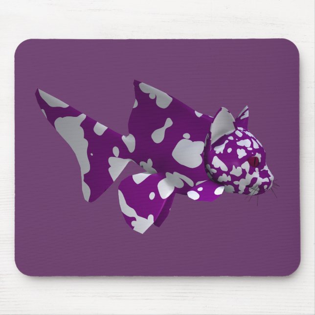 Mousepad Peixe-gato roxo (Frente)