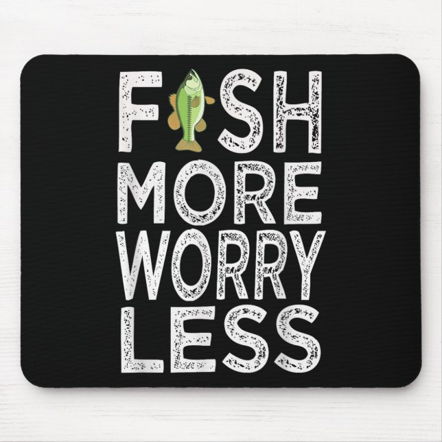 Mousepad Peixe Mais Menos Preocupação (Frente)