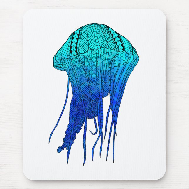Mousepad Peixe-medusa tribal (Frente)