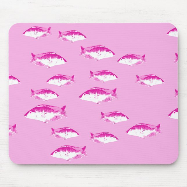 Mousepad Peixe rosa (Frente)