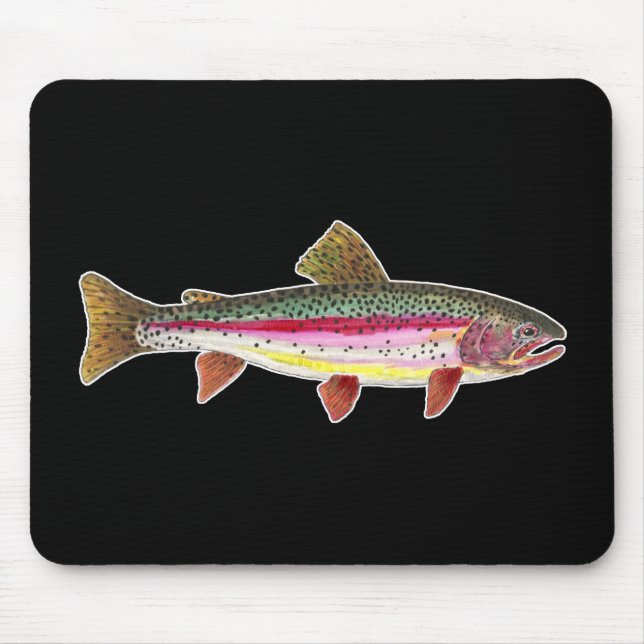 Mousepad Peixe-Truta Arco-Íris (Frente)