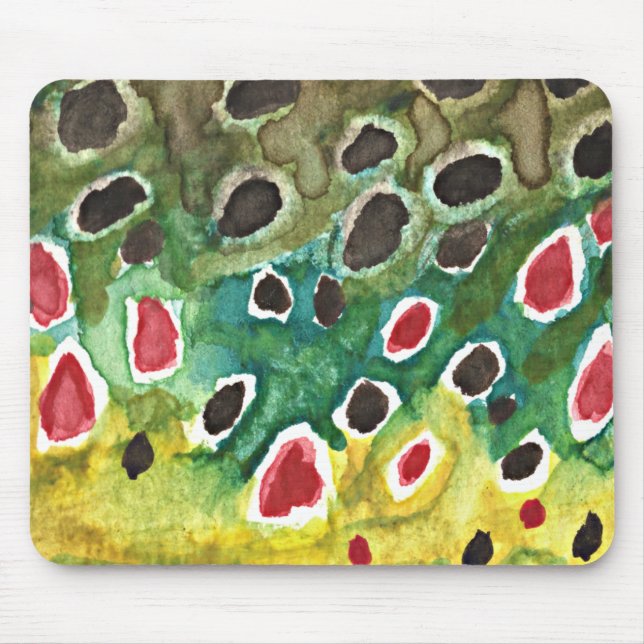Mousepad Peixe-Truta Marrom (Frente)