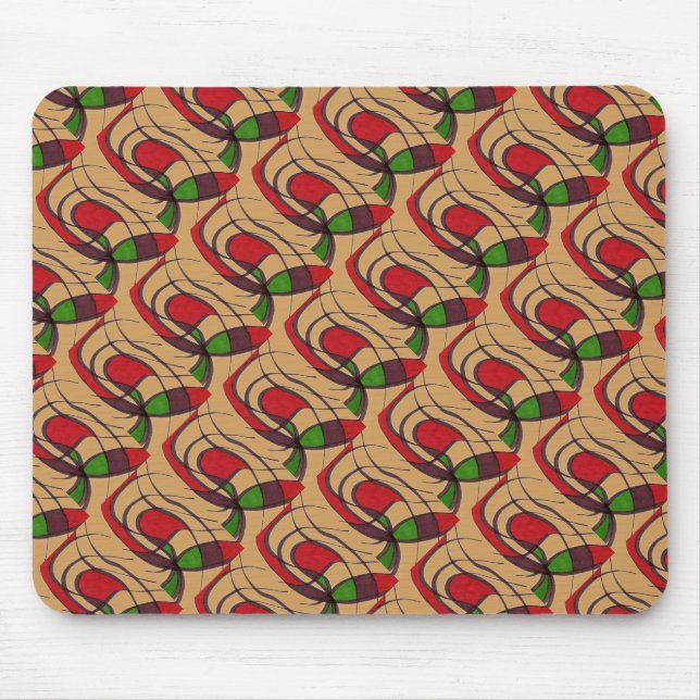 Mousepad "Peixe Voador" Bloco de Manuais de Design Abstrato (Frente)