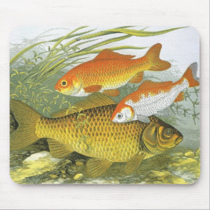 Mousepad Peixes aquáticos de Koi do peixe dourado do